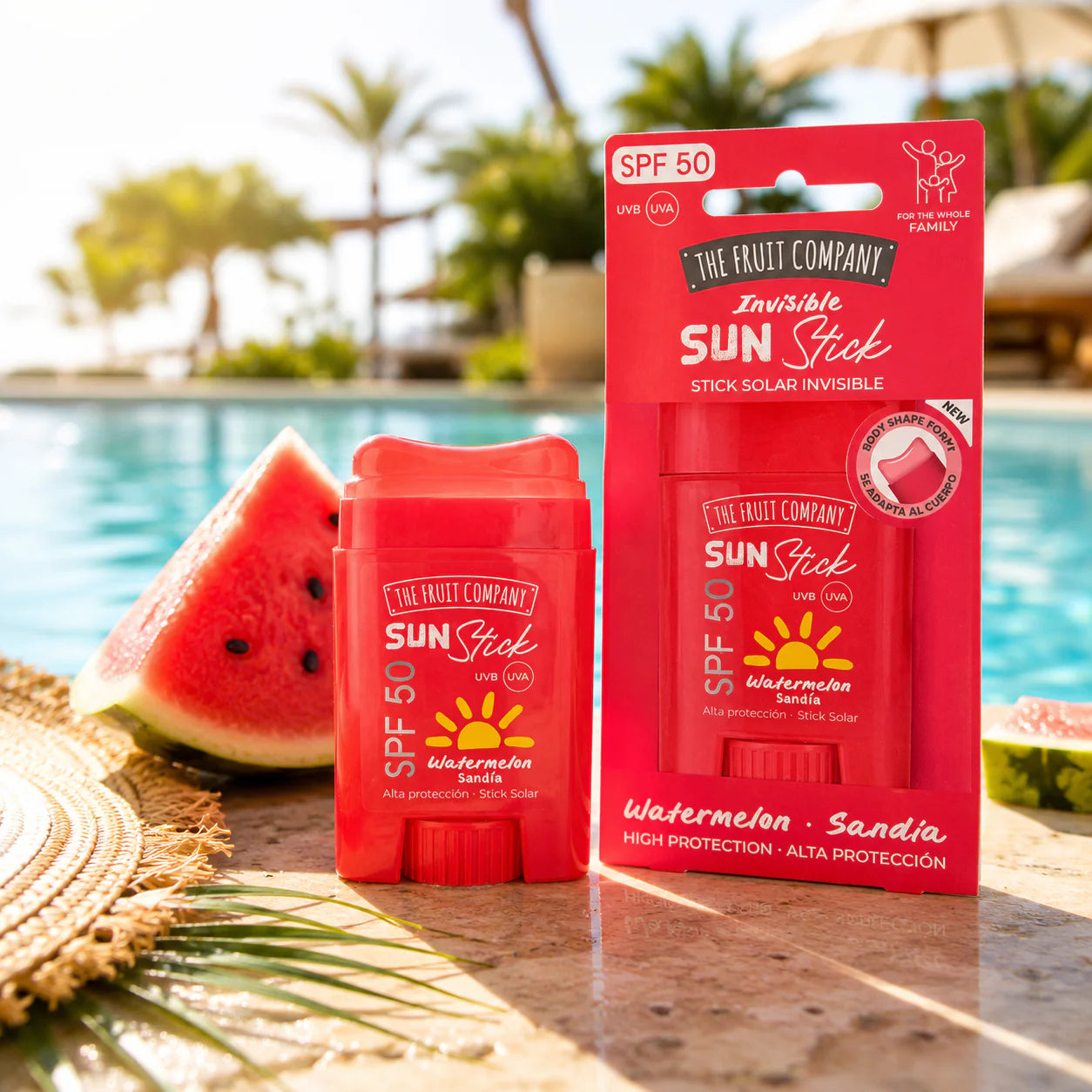 Stick solaire  SPF50 - Pastèque 🍉 Mademoiselle girly