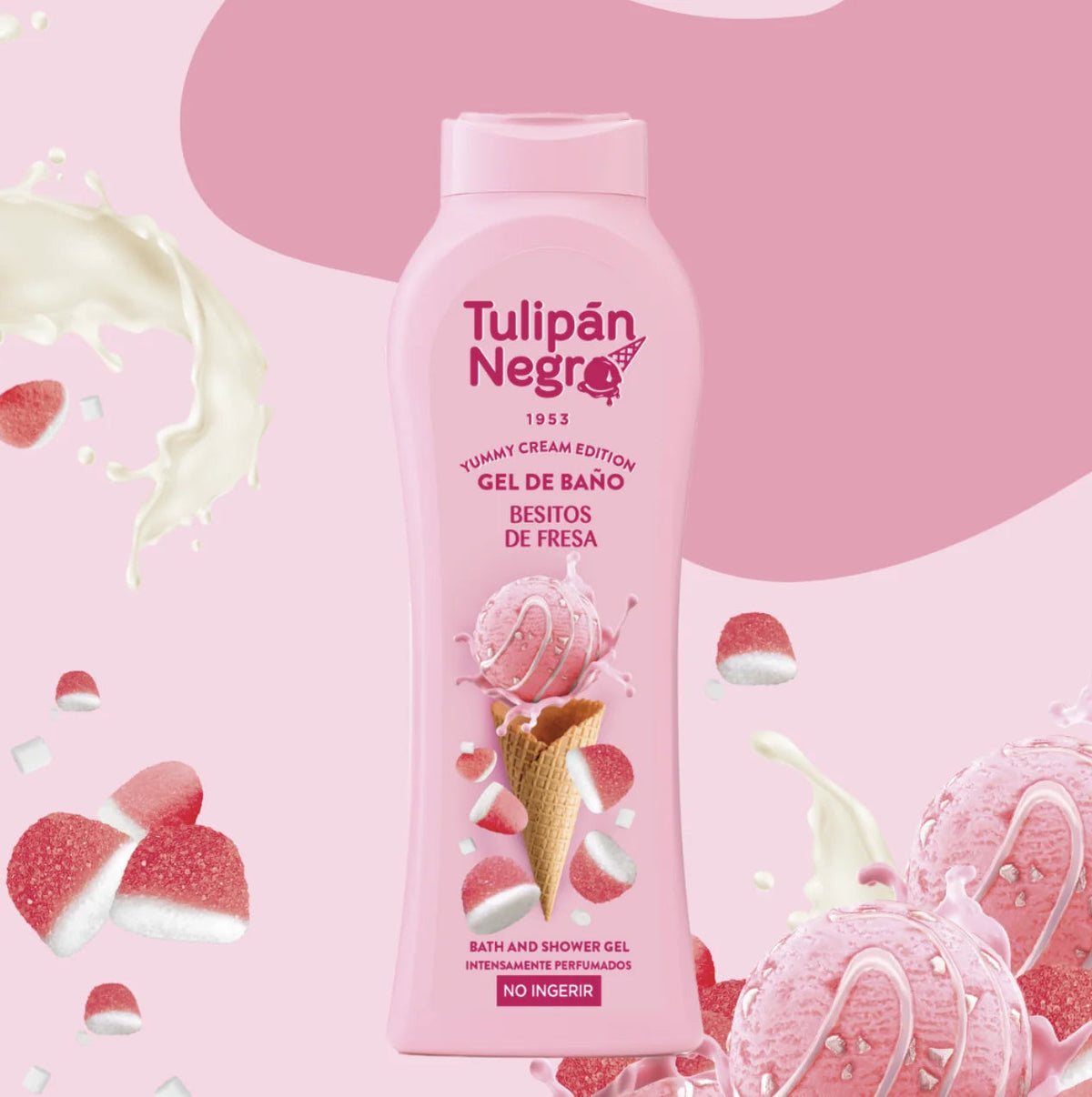 Gel douche - crème bonbon fraise 🍓 - 650ml Mademoiselle girly