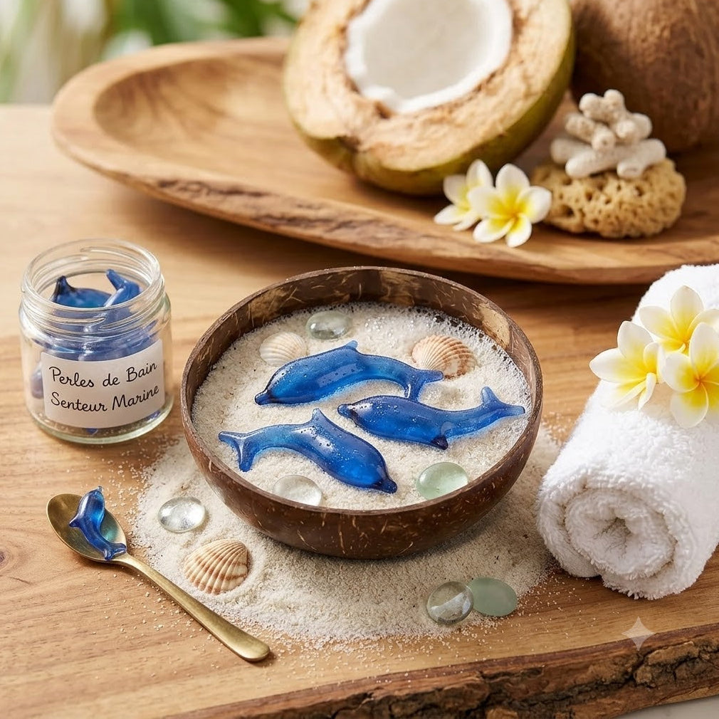 Perle de bain - Dauphin - Marine Mademoiselle girly