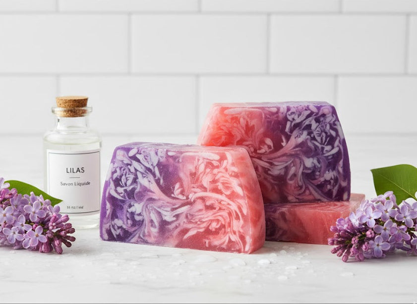 Tranche de savon - Lilas Mademoiselle girly