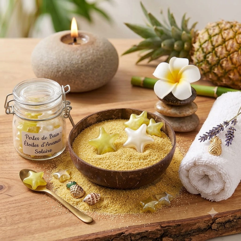 Perle de bain - étoile - Ananas 🍍 Mademoiselle girly