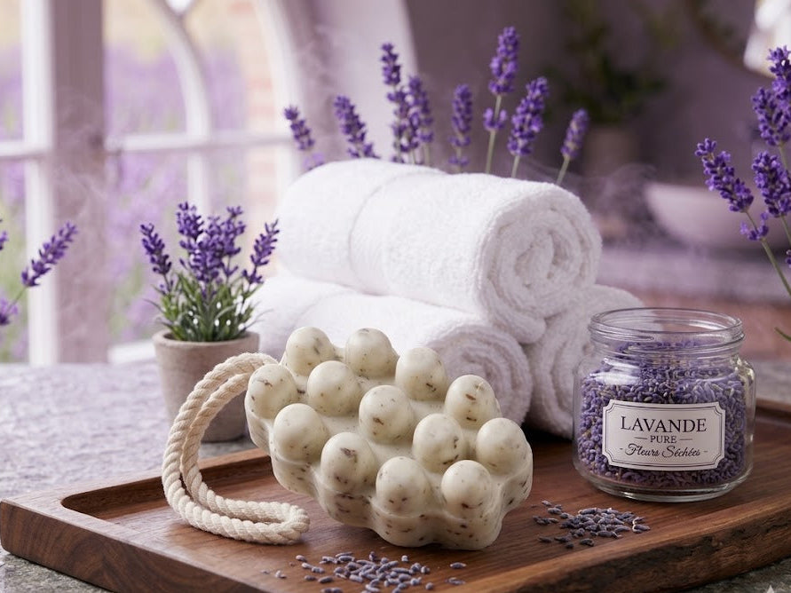 Savon de Massage Exfoliant - Lavande Mademoiselle girly