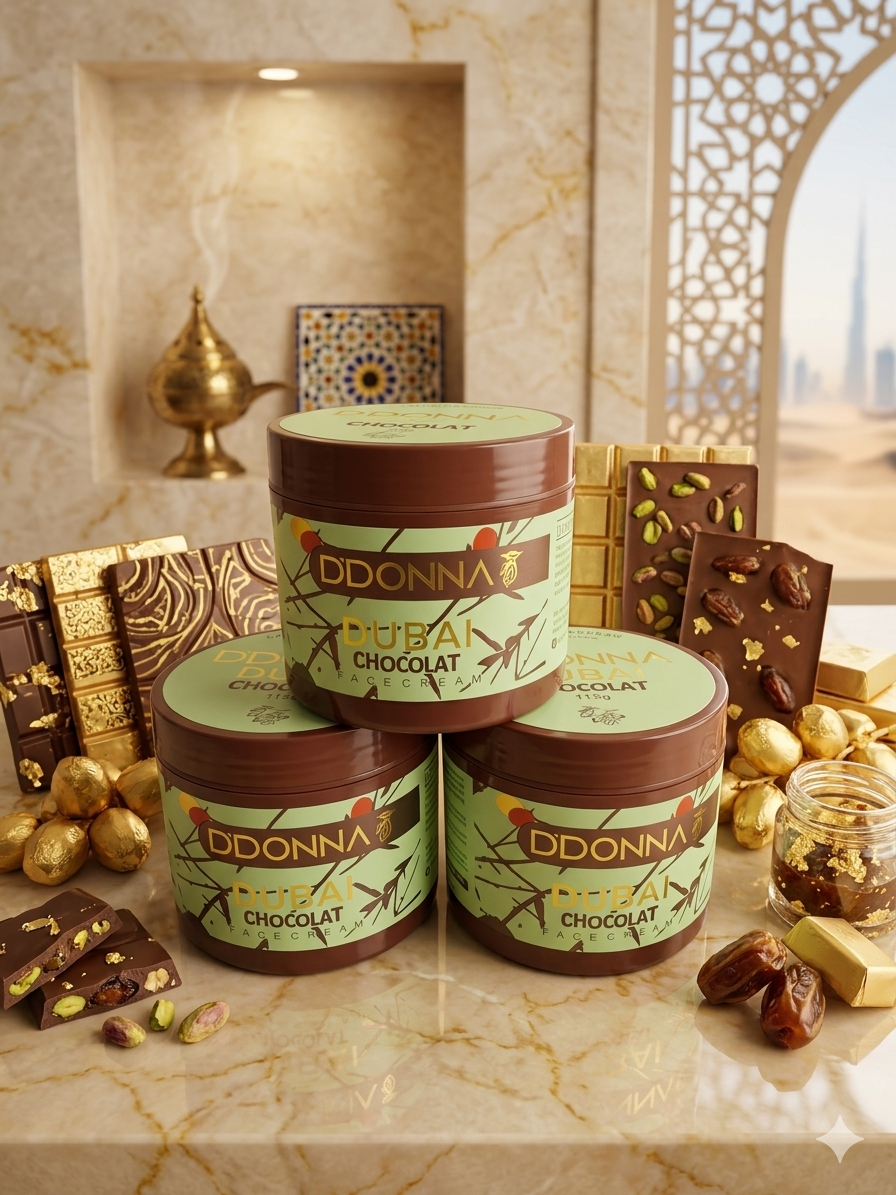 Crème Visage - Chocolat Dubai - 115 gr Mademoiselle girly
