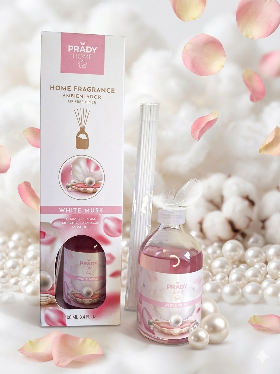 Diffuseur Mikado Prady - Musk blanc - 100 ml Mademoiselle girly