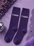 Chaussettes- Canon - mauve Mademoiselle girly