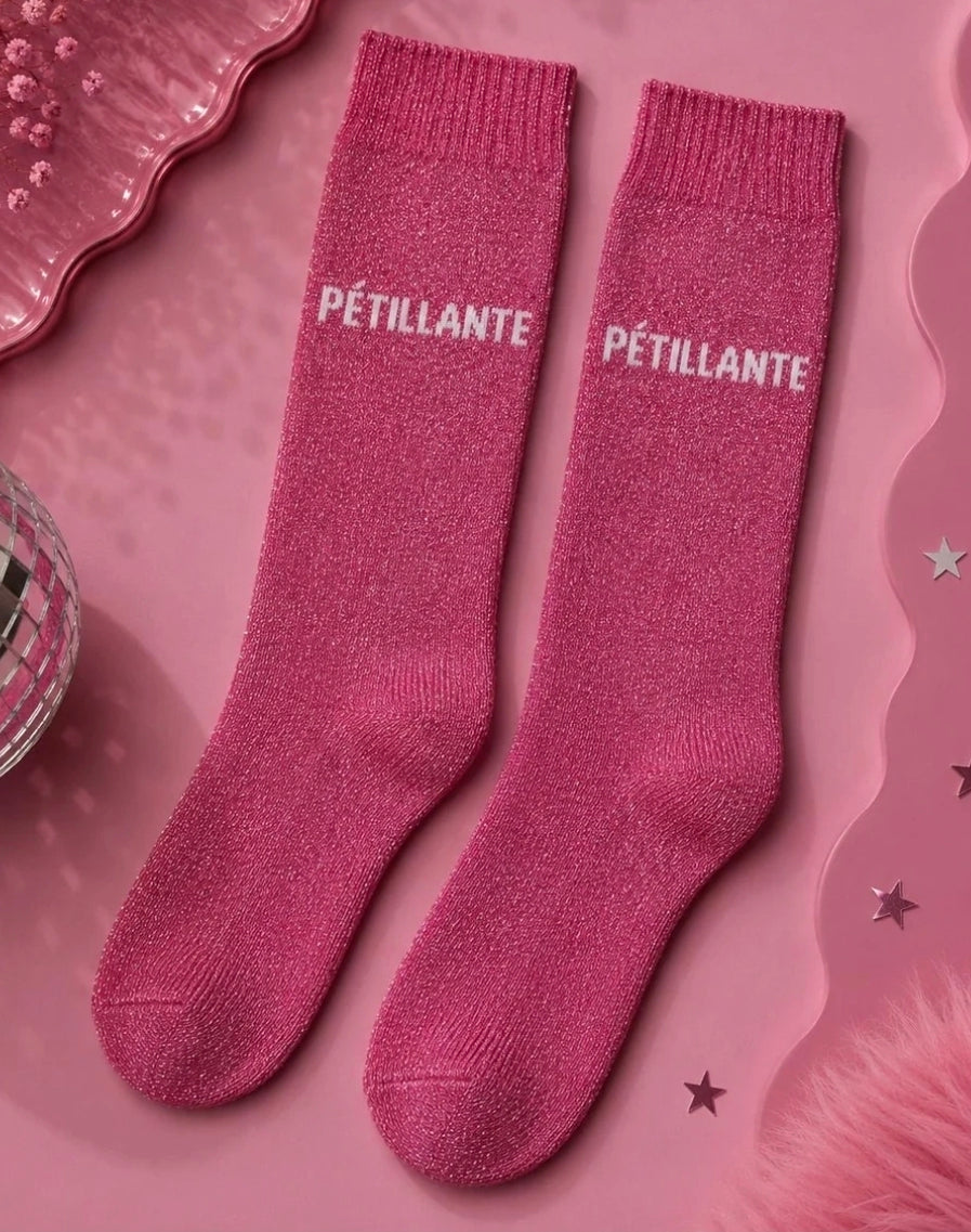 Chaussettes - Pétillante- Rose Mademoiselle girly
