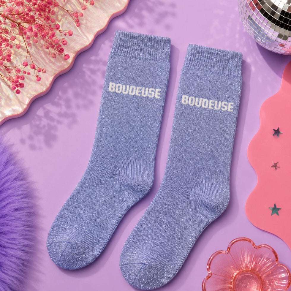 Chaussettes à paillettes - Boudeuse Mademoiselle girly